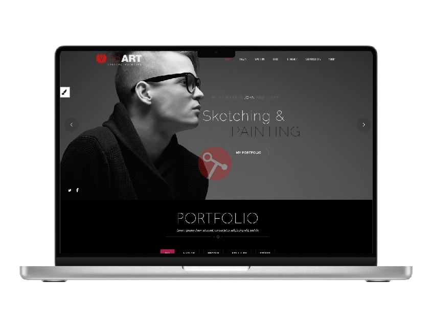 Art Gallery & Artist Portfolio WordPress 主题